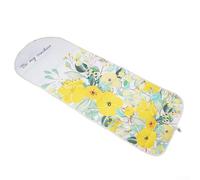 Sisinkal Funda para tabla de planchar de 140 x 50 cm, con cordón elástico, resistente al calor, almohadilla protectora para tablas anchas estándar con diseño antideslizante, mezcla de algodón y