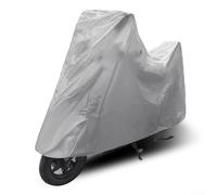 SiSinkal Funda plateada para bicicleta para uso al aire libre, funda de protección impermeable contra la lluvia y el polvo para bicicletas eléctricas de carretera y motocicletas, refugio de poliéster
