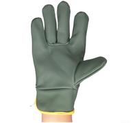 SiSinkal Guantes de soldadura resistentes al calor hechos de cuero de vaca con protección ignífuga para trabajos mecánicos de soldadura profesional y reparación resistente (A)