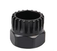 SiSinkal ISIS - Herramienta de extracción de pedalier con llave de 20 dientes, enchufe de extracción de manivela de bicicleta de metal para reparación y bicicleta, color negro, 3,5 x 3 x 3 cm