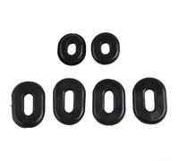 SiSinkal Juego de arandelas laterales de goma para Honda CB CL SL XL100 XL125 CB200 500 550 750 modelos 1971-1978, kit de 6 piezas con 2 tipos de ojales, color negro