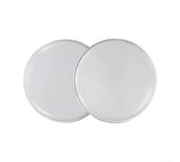 Sisinkal Juego de cabezales de tambor controlados por sonido, 2 unidades, malla blanca, piel de tambor de práctica de 6, 8, 10, 12 pulgadas, marco de aluminio, núcleo de hierro, entrenamiento de