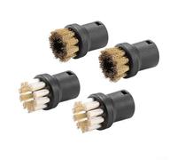 SiSinkal Juego de cepillos de vapor redondos compatibles con limpiadores de la serie Karcher, cocina, baño, accesorios de repuesto para SC1 SC2 SC3 SC4 SC5, paquete de 4
