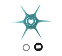 SiSinkal Kit de arrastre Six Star de 64 mm para carretes de pesca Abu BF7 BF8 iB7 iB8 y Zenon, construcción de metal, no necesita modificación del husillo con juntas adicionales para un mejor control