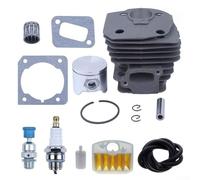 SiSinkal Kit de cilindro y pistón de gran diámetro de 45 mm compatible con motosierra 353, 351, 350, 346, 346XP, 345, 340, para número de pieza 503283208 para mejorar la potencia y la eficiencia