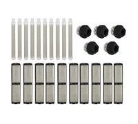 SiSinkal Kit de filtros de pulverización de 25 piezas de acero inoxidable 304, pantallas de bomba que evitan la obstrucción para imprimaciones, barnices, rellenos, pinturas texturizadas, proyectos de
