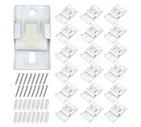 SiSinkal Kit de instalación de riel de cortina de techo, clips de montaje de metal ajustables para riel curvado recto de 35 x 2 cm para ducha separadora de habitación en casa