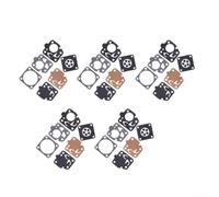 SiSinkal Kit de reparación de carburador para Kawasaki TG18 TG20 TG24 TG28 TG33 TF22, juego de reconstrucción de juntas para reemplazar piezas dañadas antiguas, para diseño para recortadora de equipos