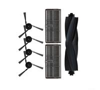 SiSinkal Kit de repuesto de 7 piezas, para X40 Ultra completo, para Dreame L10s Ultra, para MOVA para P50 Pro, incluye cepillo principal de goma, 2 filtros HEPA lavables, 4 cepillos laterales