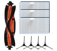 SiSinkal Kit de repuesto de filtro de cepillo lateral principal para Cecotec para robot aspirador Conga 7690 y M20, incluye 1 cepillo de rodillo, 4 cepillos laterales, 3 filtros, construcción de papel