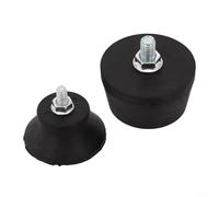 SiSinkal Kit de repuesto para compresores de aire a prueba de golpes con soportes de goma roscados M6 y M8 para reducción de ruido, compatible con bombas de aire, máquinas sin aceite, juego de 2