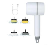 SiSinkal Limpiador giratorio eléctrico inalámbrico con cabezales giratorios, herramienta de limpieza eléctrica recargable para limpieza profunda de cocina, baño, azulejos, lechada, suelos, paredes