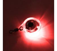 SiSinkal Luz LED de pesca para pesca de caída profunda, lámpara de señuelo redonda sumergible intermitente, 300 metros impermeable, 200-300 horas de tiempo de funcionamiento, compatible con agua