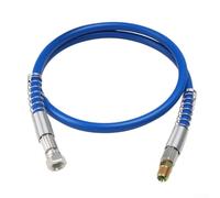 SiSinkal Manguera flexible para máquina de engrase de 48 pulgadas, 10000 PSI, construcción de metal y poliuretano resistente a alta presión, rosca estándar 18 NPT para herramientas neumáticas de