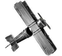 SiSinkal Modelo de avión de metal retro de la Segunda Guerra Mundial Decoración de hierro para escritorio, varios tamaños para hombres de oficina en casa (D)