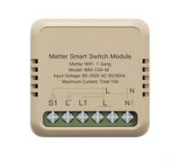 SiSinkal Módulo de interruptor inteligente WiFi Matter DIY Kit de readaptación funciona con ALEXA para HOMEKIT para cosas inteligentes para aplicación TUYA Control Independiente Dual Power Memory