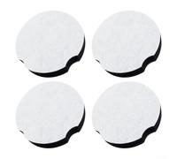 SiSinkal Paquete de 4 filtros de repuesto para aspiradora vertical Bissell 3437F, parte 1604896, diseño dos en uno, filtración estilo HEPA, lavable y reutilizable, accesorios blancos y negros