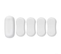 SiSinkal Parachoques de asiento de inodoro, paquete de 5 almohadillas de silicona para amortiguar la tapa, reducción de ruido, absorción de golpes, ajuste a la mayoría de fundas de inodoro estándar