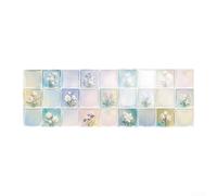 SiSinkal Pegatinas transparentes de pared de cocina, PVC, autoadhesivas, impermeables, resistentes al calor, M L, para armarios, paredes, decoración de cocina, patrón floral de dibujos animados