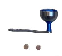 SiSinkal Perilla de mango de carrete de pesca 8x5mm Eje de aleación de aluminio Baitcasting piezas de carrete para reparación de bricolaje Reducción de vibración de peso equilibrado, agua dulce, lucio