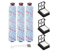 SiSinkal Piezas de repuesto para Bissell para crosswave, 3 rollos de cepillo múltiple y 3 filtros HEPA con herramienta de limpieza, compatible con modelos 1868 y 1866, comparación con la pieza 1608683