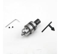 SiSinkal Portabrocas B12 con llave inglesa, rango de sujeción de 1,5 a 10 mm, juego de adaptadores de máquina fresadora de torno CNC, incluye llave en T, conector de llave en L, para perforación de