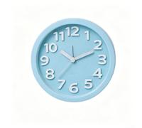 SiSinkal Reloj despertador silencioso de cuarzo para grandes números elevados para estudiantes, escritorio, dormitorio, uso de plástico ABS, 12 x 12 x 4 cm (azul)