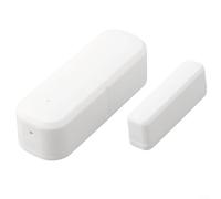 SiSinkal Sensor inalámbrico de puerta y ventana para hogar inteligente, WiFi no requiere concentrador, funciona para la aplicación Tuya Smart, compatible con Alexa, blanco (WiFi)
