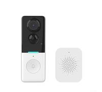 SiSinkal Smart WIFI Video Doorbell con 100W Pixel, PIR Sensor de Movimiento y Móvil Remoto para Access, Sistema de Intercomunicación de Audio Bidireccional para Monitoreo de Seguridad en la Puerta