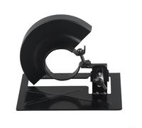 SiSinkal Soporte de metal ajustable para amoladora angular, con cubierta protectora, para discos de 115 mm-125 mm, ajuste de altura de 2-3 cm, color negro