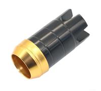 SiSinkal Tapa de cardán de metal, pieza de cola cruzada para caña de pescar en barco, caña de arrastre, reparación de bricolaje, tapa de extremo resistente para agua salada, agua dulce, pieza de