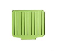 SiSinkal Tapete de secado de platos de silicona antideslizante para fregadero de cocina, protector de encimera grande con ranuras diagonales para un secado rápido al aire, forro multiusos para