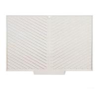 SiSinkal Tapete de secado de silicona para fregadero de cocina, antideslizante, resistente al calor, para superficie inclinada, tablero de drenaje de 14.6 x 10.3 x 6.5 pulgadas para organizador de