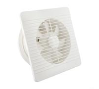 Sisinkal Ventilador de ventilación de montaje en pared para baño, potente sistema de extracción de aire con control de humedad para cocina, inodoro, mejora de la calidad del aire interior, 6-8