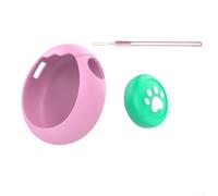 SiSinkal Virtual Pet Funda de silicona para Tamagotchi para conexión con teclas y cordón (funda+tecla+cordón rosa)