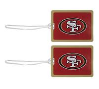 Siskiyou NFL San Francisco 49ers - Etiqueta de vinilo para equipaje, 2 unidades, color rojo