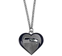 Siskiyou Sports NFL - Collar de corazón unisex para adultos, 22 Inch, Esmalte de metal, No es una piedra preciosa