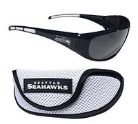 Siskiyou Sports NFL Seattle Seahawks Wrap Gafas de sol y funda deportiva, azul, talla única (2FSG155CS)