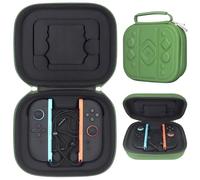 sisma Funda rígida para Mandos Joycon 2 con Correas - Estuche de Almacenamiento para Transportar y Proteger Controles Switch 2, Verde