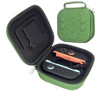 sisma Funda rígida para Mandos Joycon 2 (L)(R) con Correas - Estuche de Almacenamiento para Transportar y Proteger Controles Switch 2, Verde