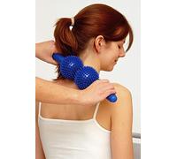 Sissel - Masajeador con dos bolas con puntas, color azul