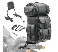 Sissy Bar + bolsa trasera LX compatible con moto custom / 114 18-23 R1 con parri