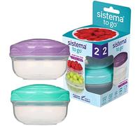 Sistema 21487 Portion Pod to Go 2 Pack de 210 ml, polipropileno, surtido