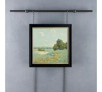 Sistema ajustable para colgar cuadros para obras de arte pesadas, solución segura de decoración de pared para galerías y museos