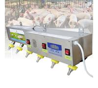 Sistema automático de alimentación de animales con simulación de sonido, múltiples pezones y diseño de acero inoxidable para el cuidado del ganado joven
