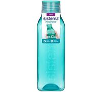 Sistema botella de agua cuadrada | 725 ml | Botella agua niña tapa hermética | Lados que facilitan agarre | Colores variados