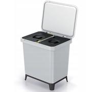 Sistema clasificador de reciclaje 2x10l color blanco keden