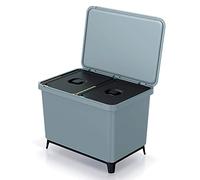 Sistema clasificador de reciclaje 2x23L color gris KEDEN