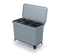 Sistema clasificador de reciclaje 3x10L color gris KEDEN