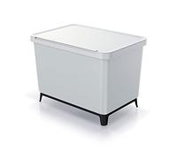 Sistema clasificador de reciclaje 4x10L color blanco KEDEN